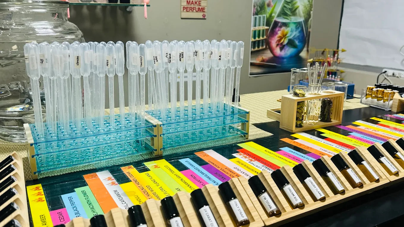 create perfume in lab